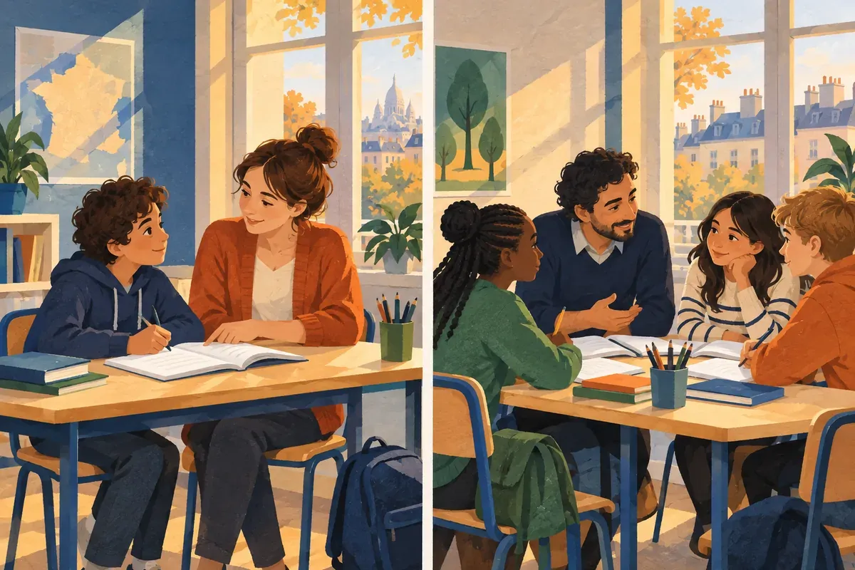 Cours individuel ou petit groupe : ce que chaque formule permet